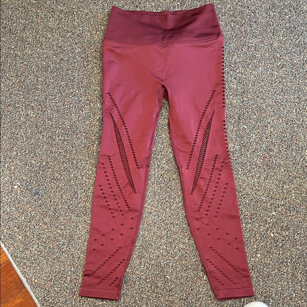 Women's Burgundy Leggings